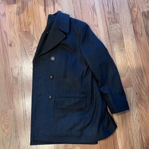 Ralph Lauren Navy Overcoat